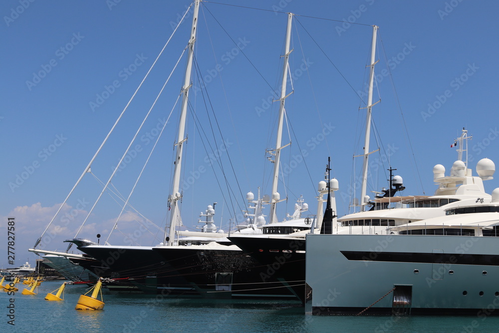 yachts in harbor