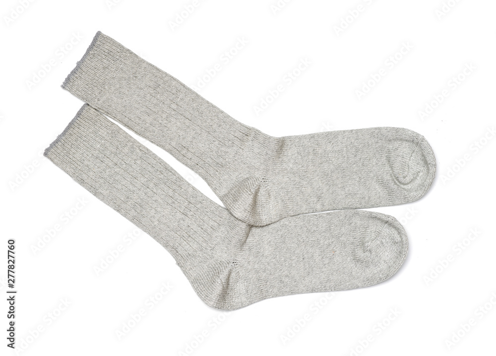 Socks on a white background Socks on a white background
