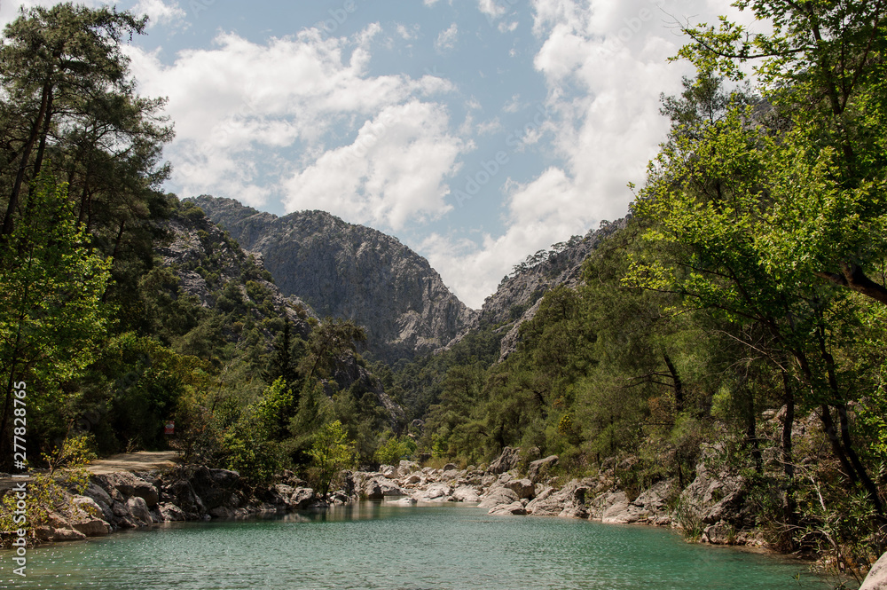 Astonishing view at lake in the mountains Astonishing view at lake in the mountains