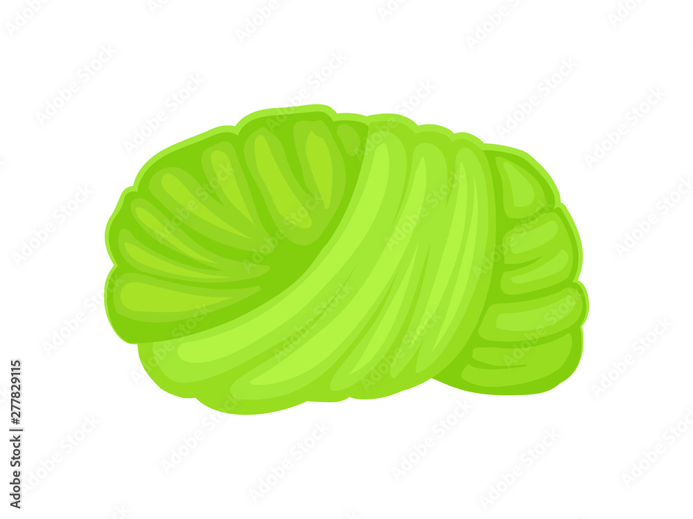 Green turban. Vector illustration on white background.