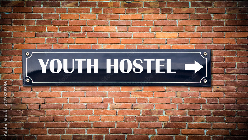 Street Sign to Youth Hostel