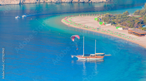Oludeniz Beach And Blue Lagoon, Oludeniz beach is best beaches in Turkey - Fethiye, Turkey © muratart