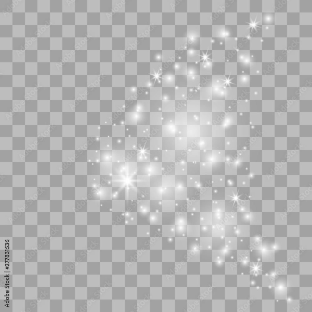 Sparkling magical dust particles. Sparkling magical dust particles.