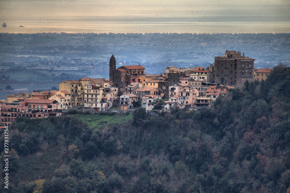 Panoramic view of Genzano di Roma, Italy