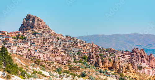 Pigeon Valley with Uchisar castle - Cappadocia Turkey