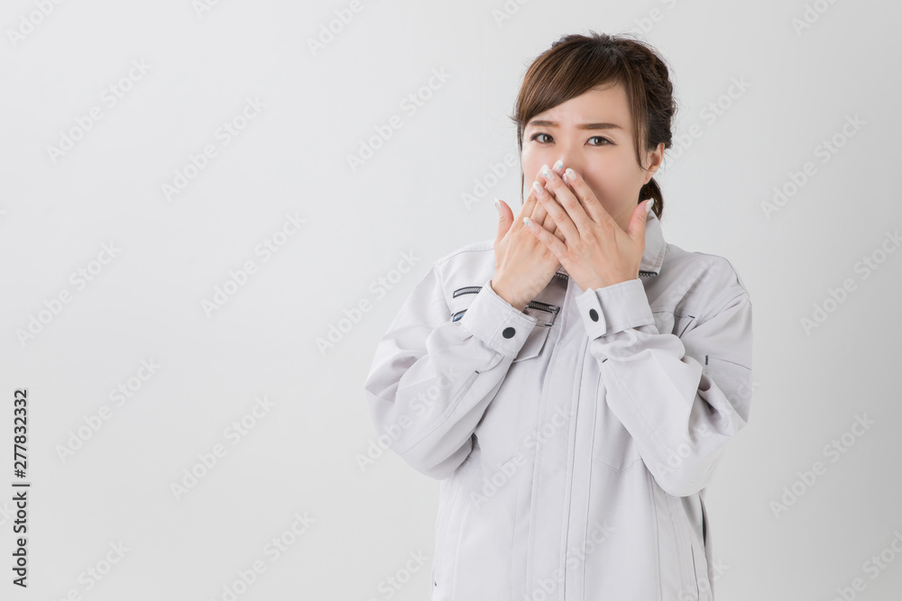 作業服のビジネスウーマン