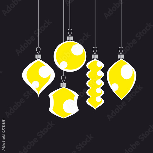 Concept Xmas balls decor wi...