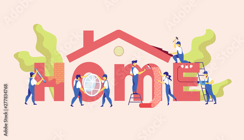 Home Repair Service. Master Renovation Apartment.