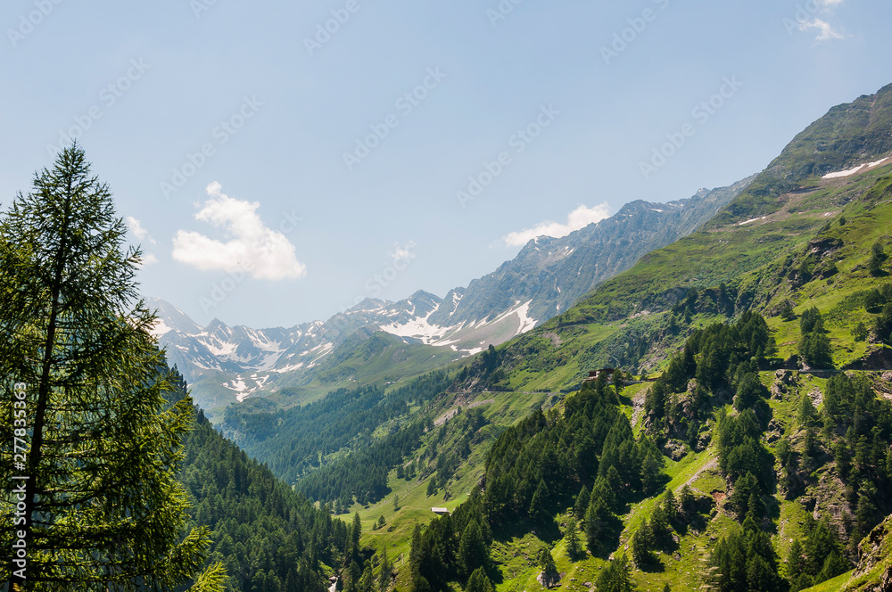 Timmelsjoch, Hochalpenstrasse, Passstrasse, Bergstrasse, Südtirol, Berge, Gletscher, Sommer, Italien
