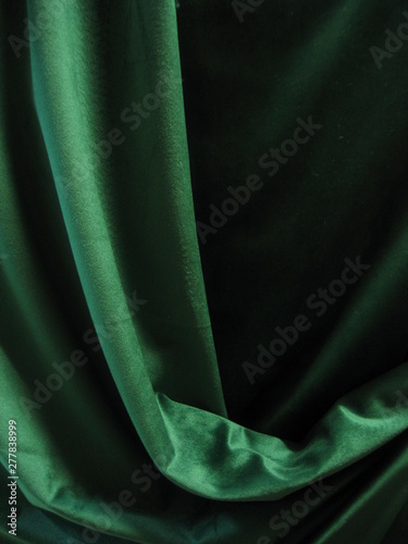 velvet drape emerald green