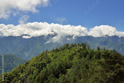 Mountain landscape-Mountain View Resort in the Taichung County Taiwan.