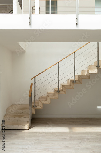 Wooden modern stairs