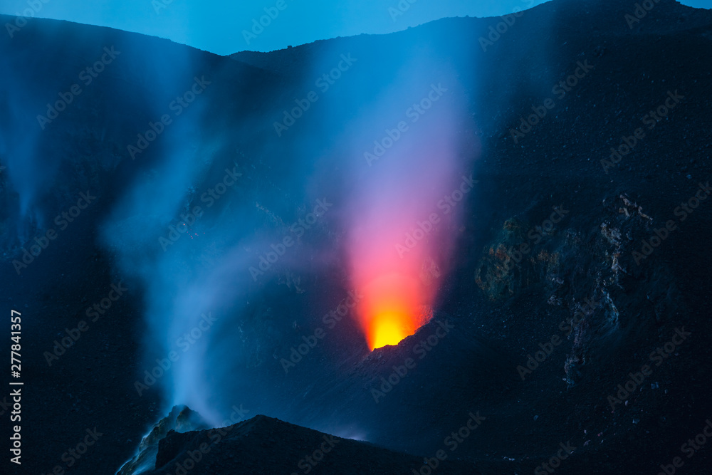 Stromboli active volcano