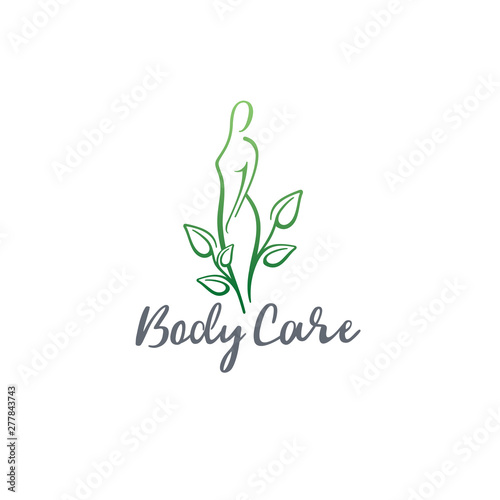 Spa and wellness vector logo design template. Body Care.