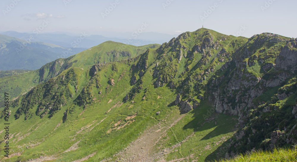 Trekking in the Carpathians, Hike to the border between Ukraine and Romania from Pop Ivan Marmarassky to Pop Ivan Chernogorsky. Trekking in the Carpathians, Hike to the border between Ukraine and Romania from Pop Ivan Marmarassky to Pop Ivan Chernogorsky.