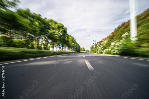 empty asphalt road