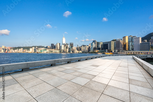 Canvas Print view of city of hongkong