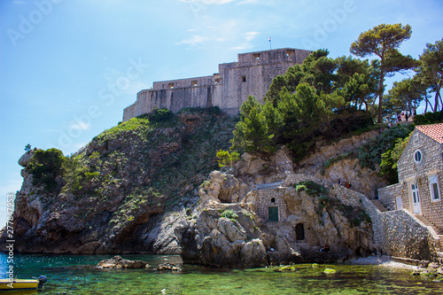 view of dubrovnik fort lovrijenac
