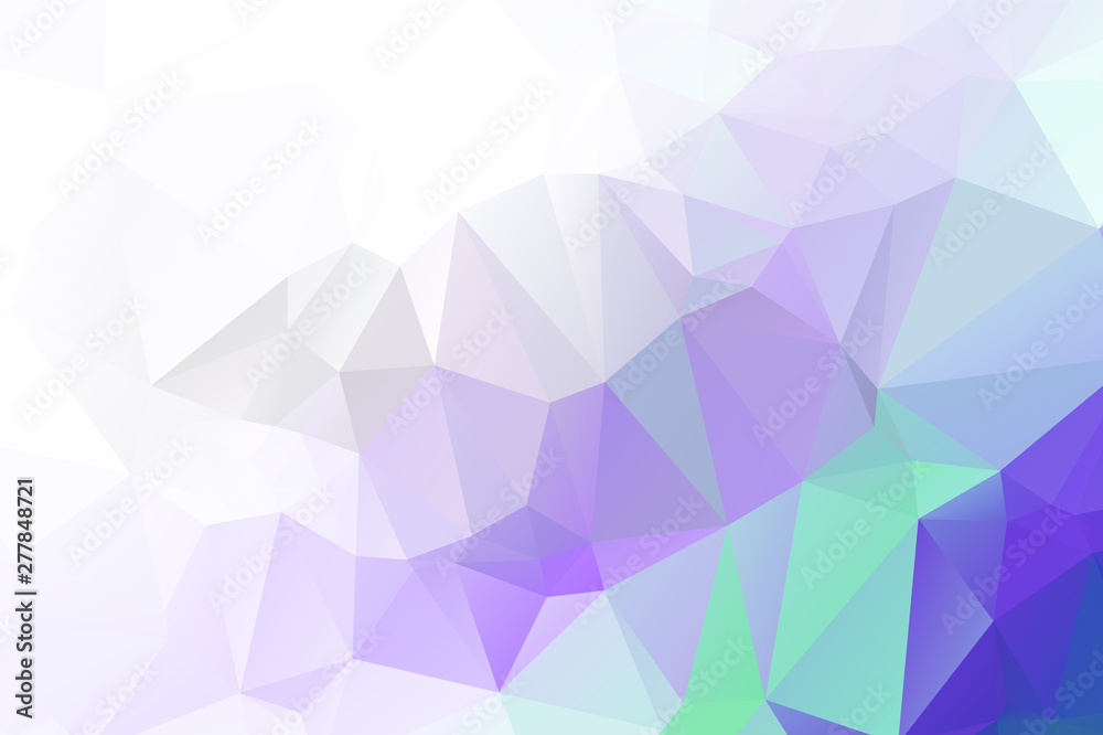 Obraz premium Abstract low poly background of triangles in blue colors