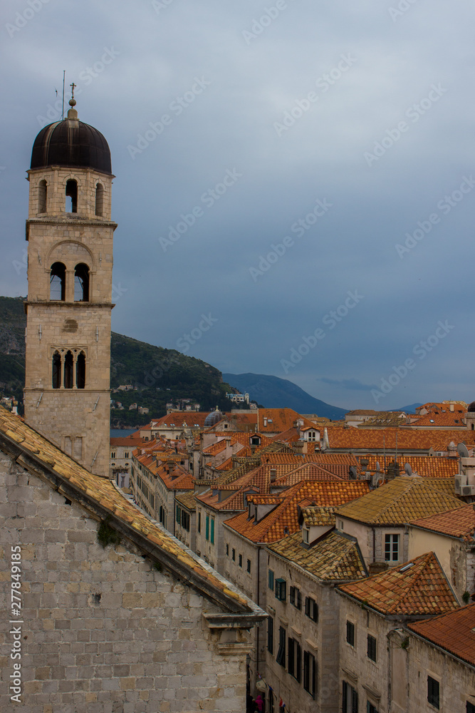 view of old town of dubrovnik in croatia