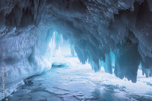 Fotografie, Tablou Fabulous ice cave on lake Baikal. Eastern Siberia, Russia