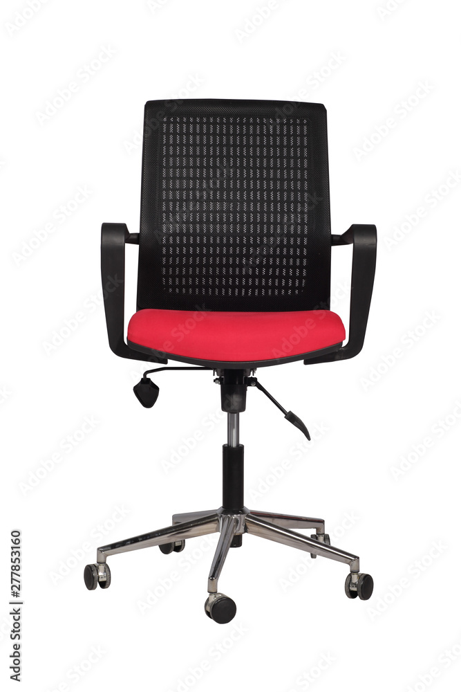 Fototapeta premium red rotating office chair