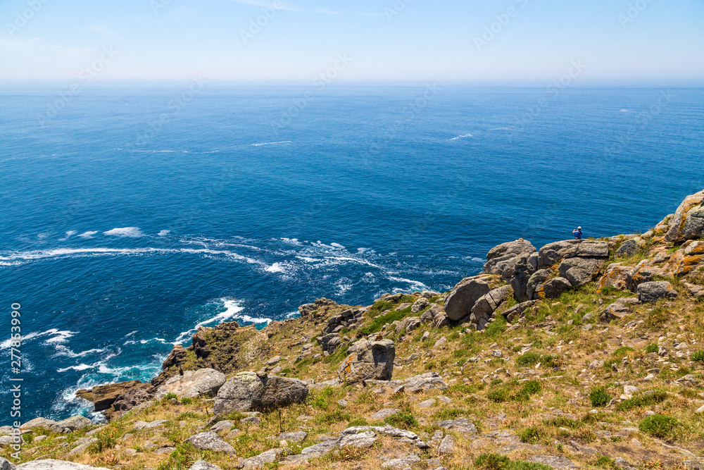 Cape Fisterre (Finisterra), Spain. The picturesque landscape of the Atlantic coast