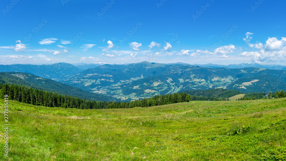 Gerlitzen view. Touristic attraction in Carinthia Kärnten in the Austrian Alps during summer.