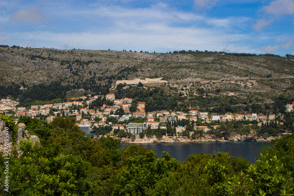 panoramic view from the island of lokrum at dubrovnik