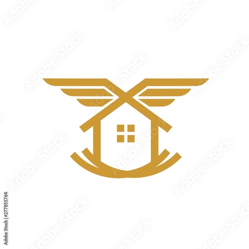 home logo that forms the nest