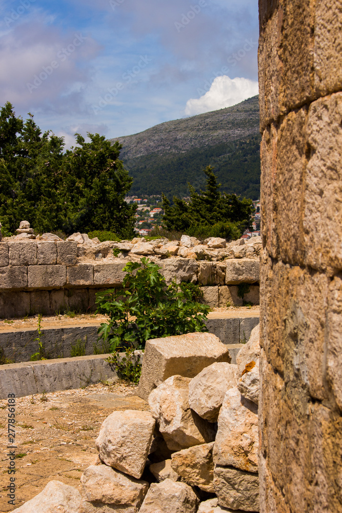 castle at the Island of Lokrum