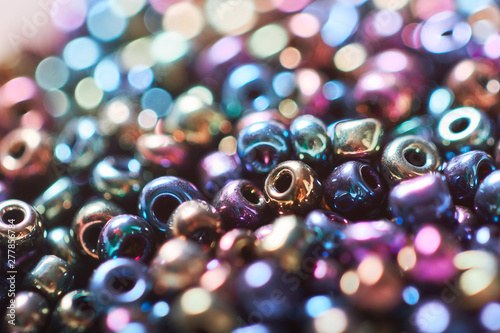 Beautiful beads background photo