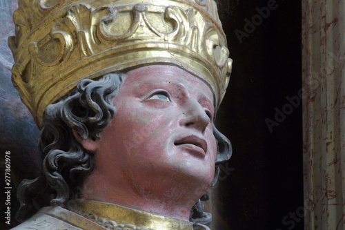 Saint Albert the Great statue in the church of Immaculate Conception in Lepoglava, Croatia  photo