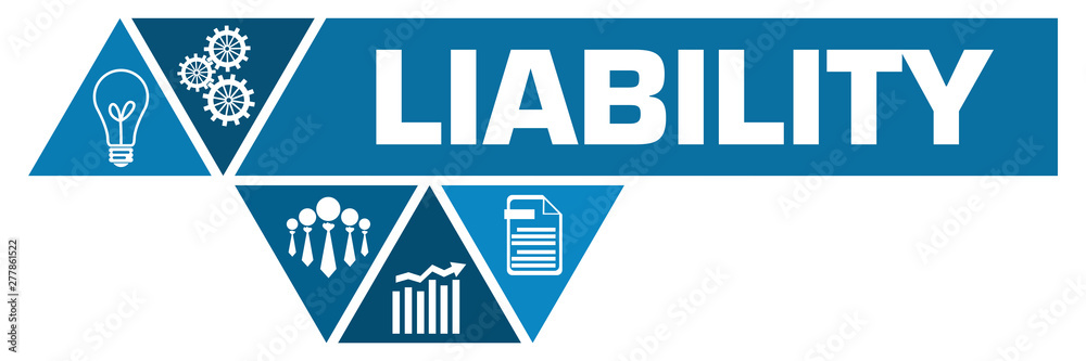 Liability Blue Triangle Polygon Horizontal Liability Blue Triangle Polygon Horizontal