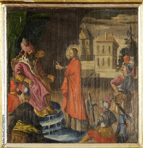 Carta da parati Christ before Pontius Pilate, altarpiece in the Church of the Saint Barbara in V