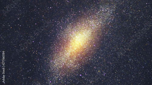 Galaxy with many stars in the deep space. Elements of this image furnished by NASA