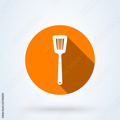 Kitchen spatula Simple vector modern icon design illustration