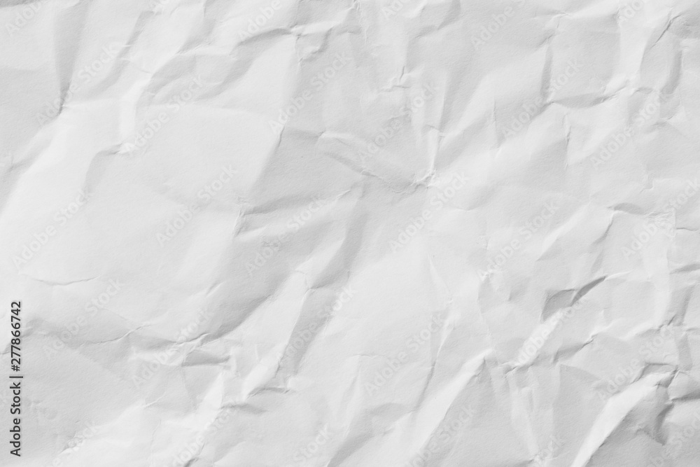 Obraz premium White creased paper sheet texture background