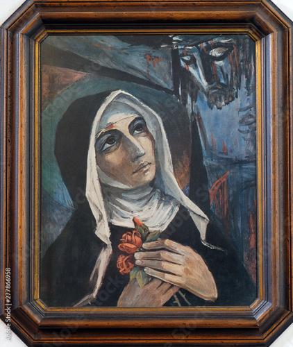 Cuadro en lienzo Saint Rita of Cascia, Franciscan Church in Graz, Styria, Austria