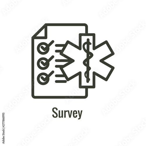Patient Satisfaction Icon with patient experience imagery and rating idea