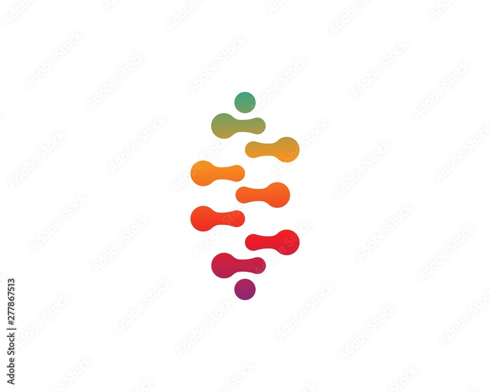 DNA logo vector icon template DNA logo vector icon template