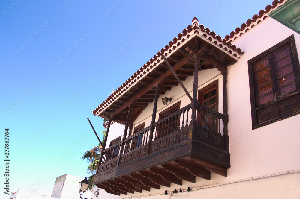 Balcony of a traditional house in Tenerife