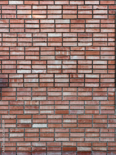 Red brick wall texture or background
