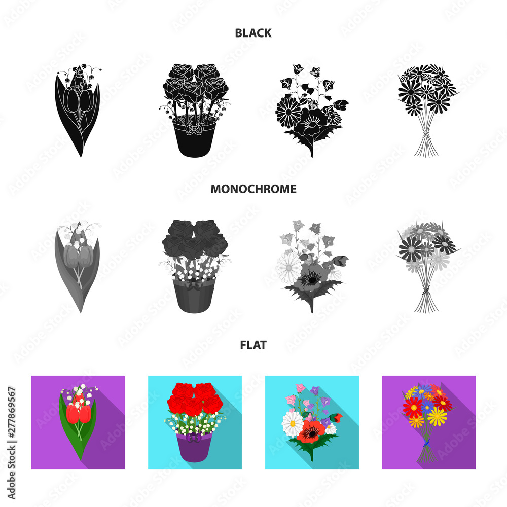Isolated object of spring and wreath icon. Collection of spring and blossom vector icon for stock.