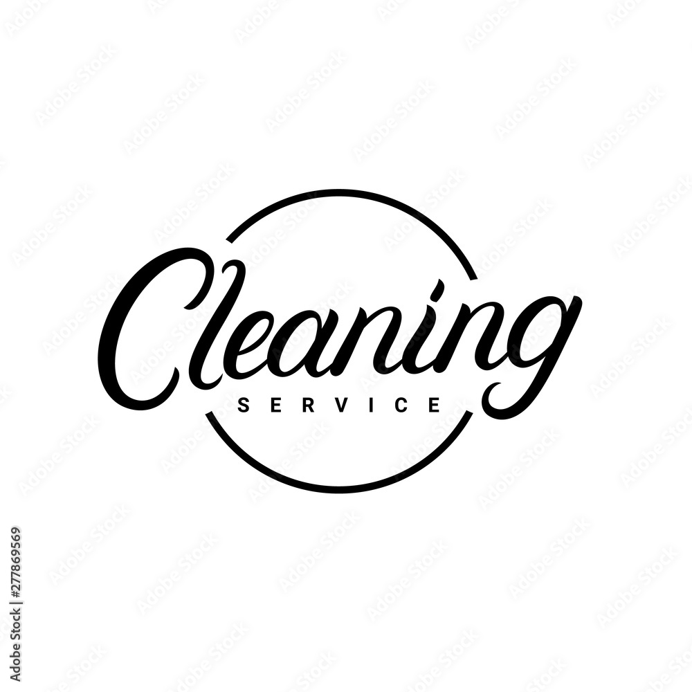 Fototapeta premium Cleaning service logo