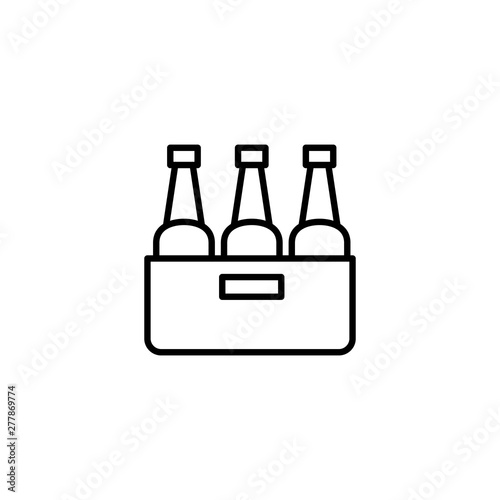 Simple beer line icon.