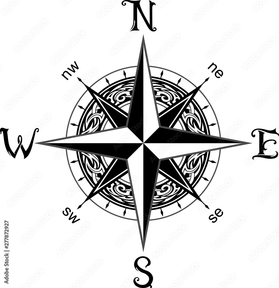 Vintage Compass Stock Illustration - Download Image Now - Navigational  Compass, Old-fashioned, Retro Style - iStock