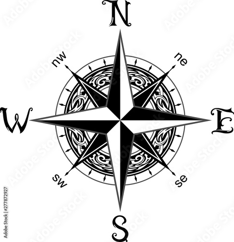 Vintage Compass Tattoo