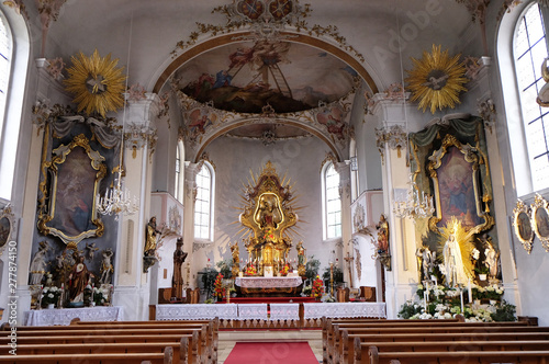 Maria Vesperbild Church in Ziemetshausen  Germany 