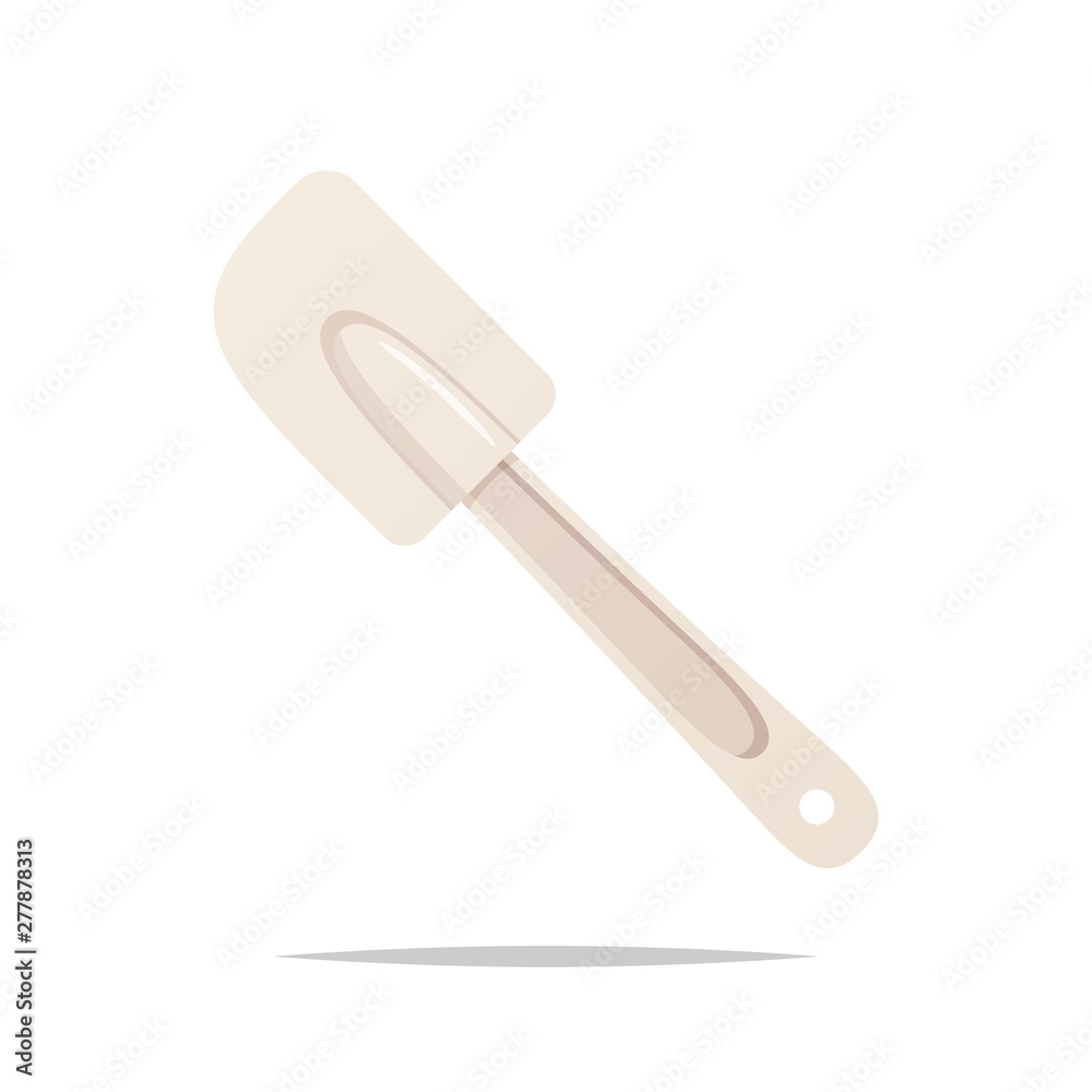 Scraper spatula vector isolated illustration